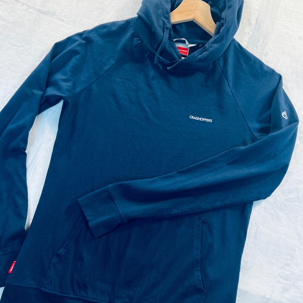 Craghoppers Insect Shield Hoodie Navy Blue Repellent Hiking Top Womens US S/6